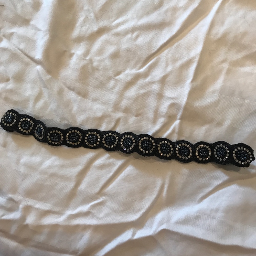 Tasha Navy Blue Jeweled Headband